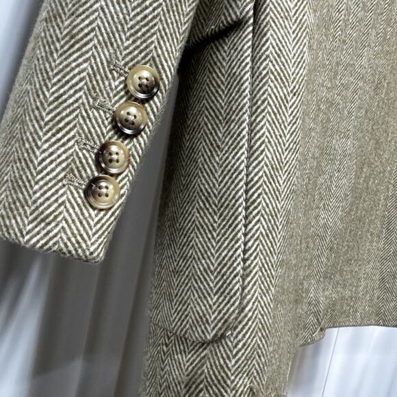 MOTF White Tweed Cropped Buttoned Blazer Sz S - Picture 5 of 7